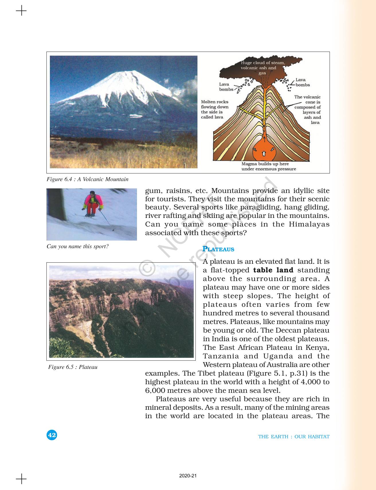 Major Landforms Of The Earth NCERT Book Of Class 6 Geography The